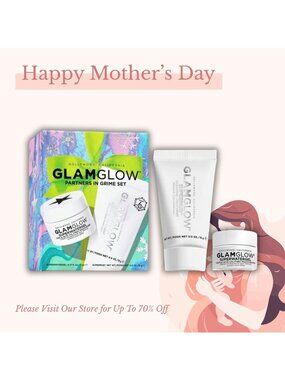 Glamglow Partners In Grime Set - Supernud Mask & Superwatergel Moisturizer